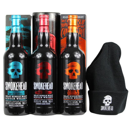 Ensemble promotionnel Smokehead avec verre ou bonnet