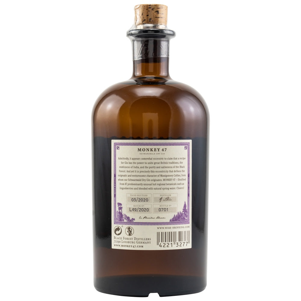 Monkey 47 Schwarzwald Dry Gin 47% 0,5l