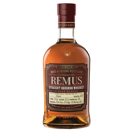 Remus Straight Bourbon Whisky Single Barrel 2023 Sélectionné par Perola 56,6% 0,75l