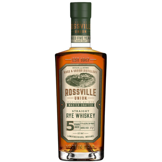 Rossville Union 5 Years Straight Rye Whiskey 47% 0,7l