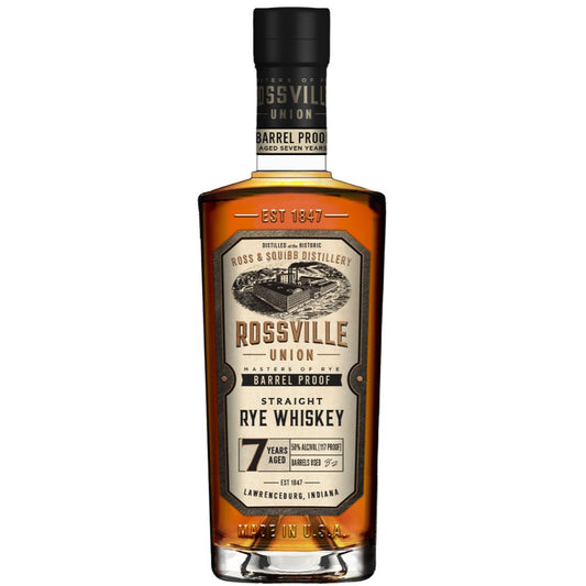 Rossville Union Barrel Proof 7 Jahre Straight Rye Whiskey 58,5% 0,7l
