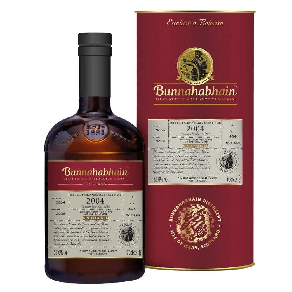 Bunnahabhain 22 Jahre Peated First Fill PX Cask, 53,6% 0,7l
