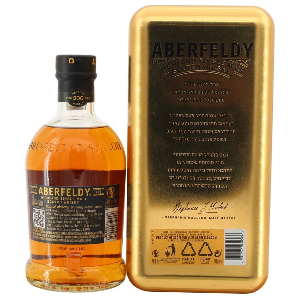 Aberfeldy 12 Jahre Limiited Bottling Back