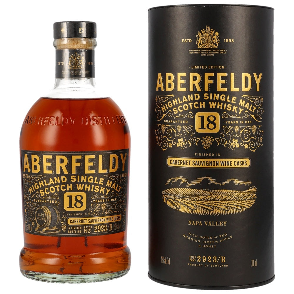 Aberfeldy 18 Jahre Cabernet Sauvignon Wine Casks