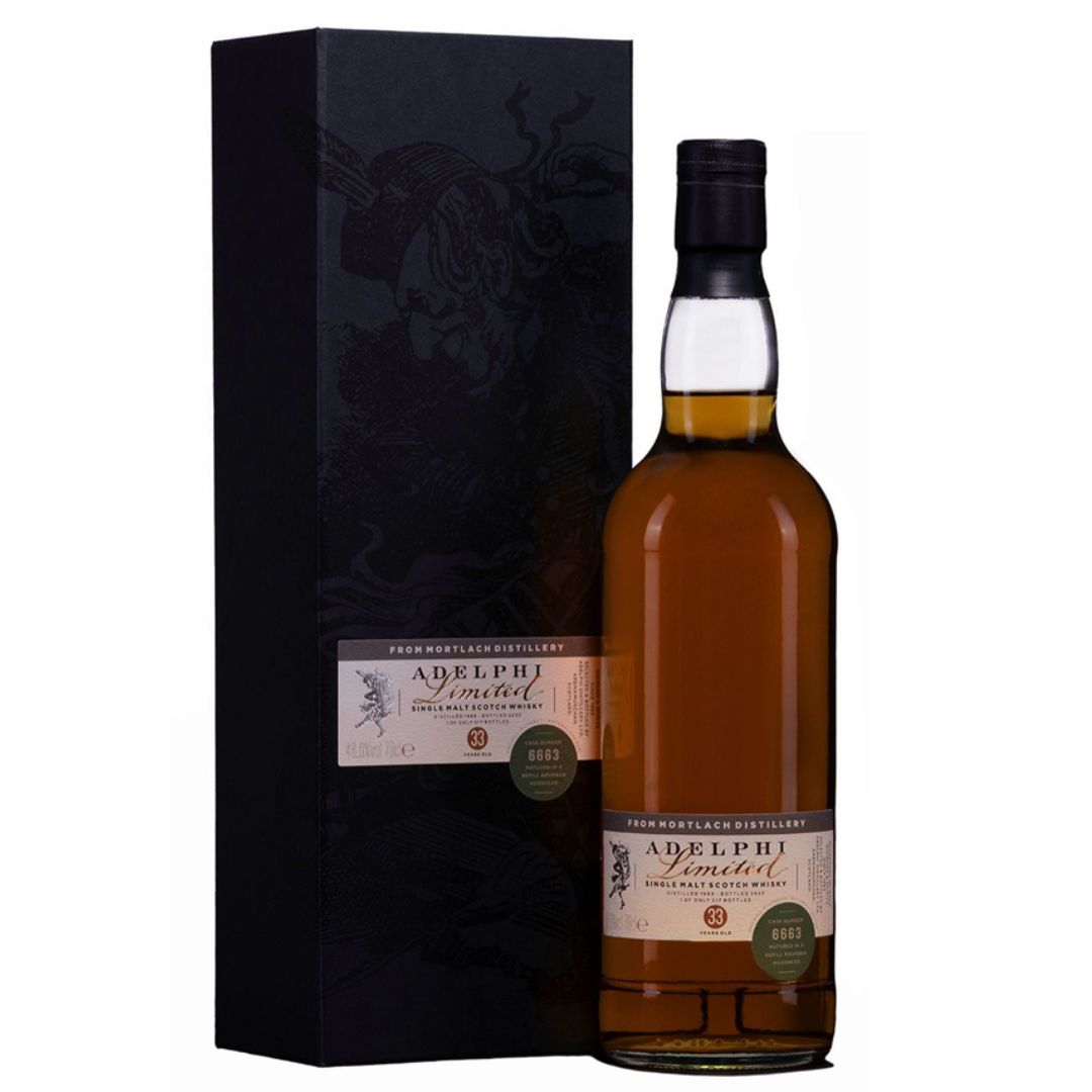 Mortlach 33 Years Adelphi Limited Bourbon Hogshead #6663 48.0% 0.7l