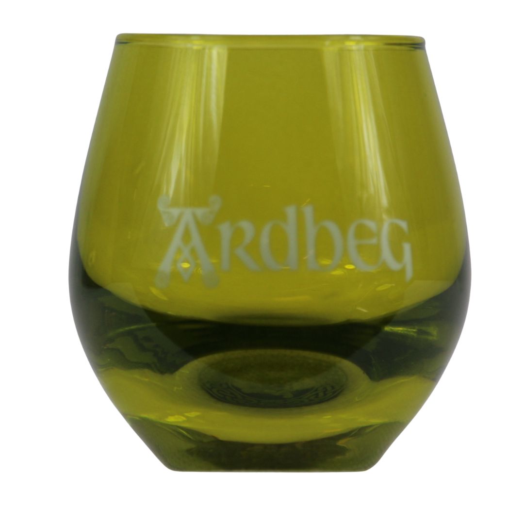 Ardbeg shot glass with logo