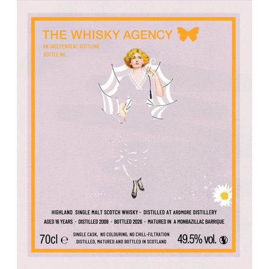 Ardmore 16 Jahre 2009/2026 The Whisky Agency 49,5% 0,7l
