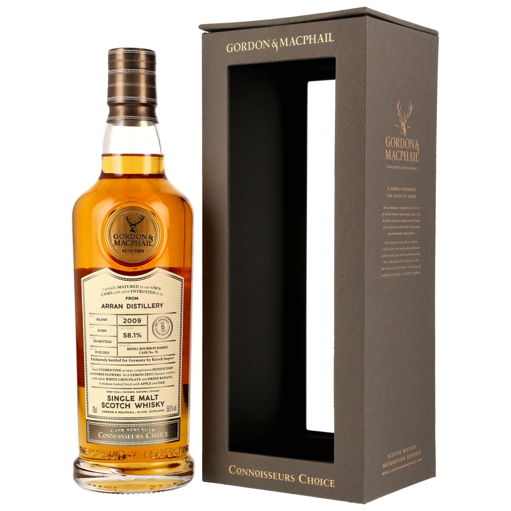 Arran 15 years 2009/2025 Connoisseurs Choice G&M Cask #76 58.1% 0.7l
