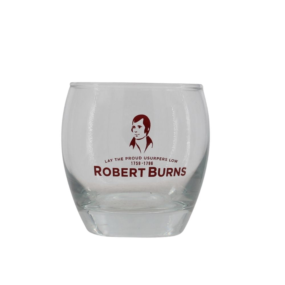 Arran Robert Bruns Glas mit Aufdruck