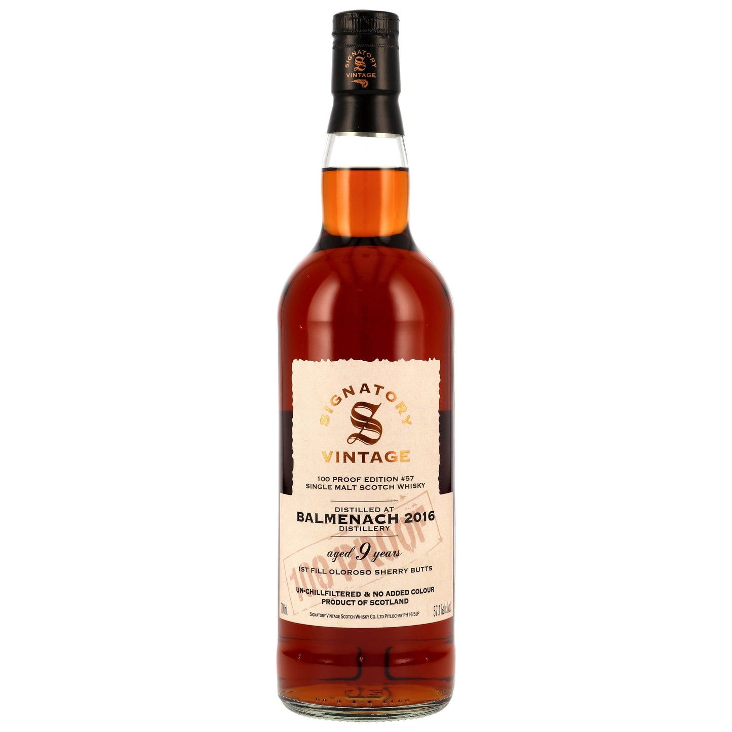 Balmenach 9 Years 2016/2025 Oloroso Sherry Butts SV 100 Proof Edition #57 57.1% 0.7l