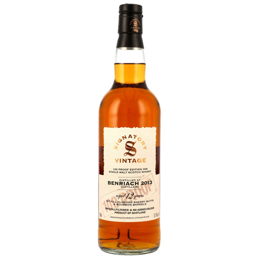Benriach 12 years 2013/2025 Signatory Vintage 100 Proof Edition #69 57.1% 0.7l