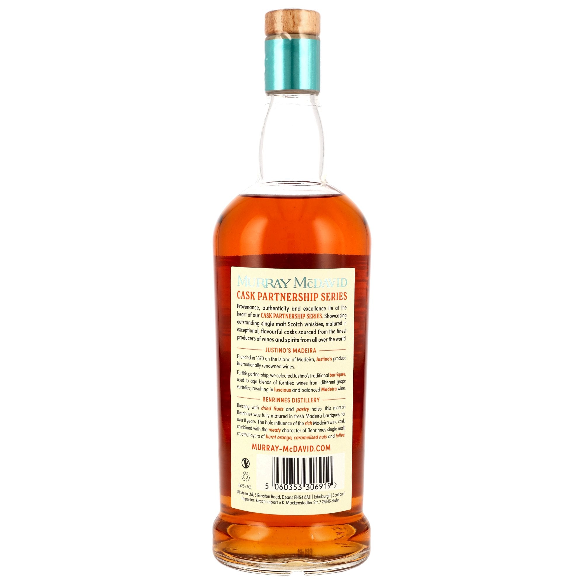 ベンリネス 8年 マディラ カスク Benrinnes 8 Year Old 2016/2025 Madeira Cask Partnership Murray