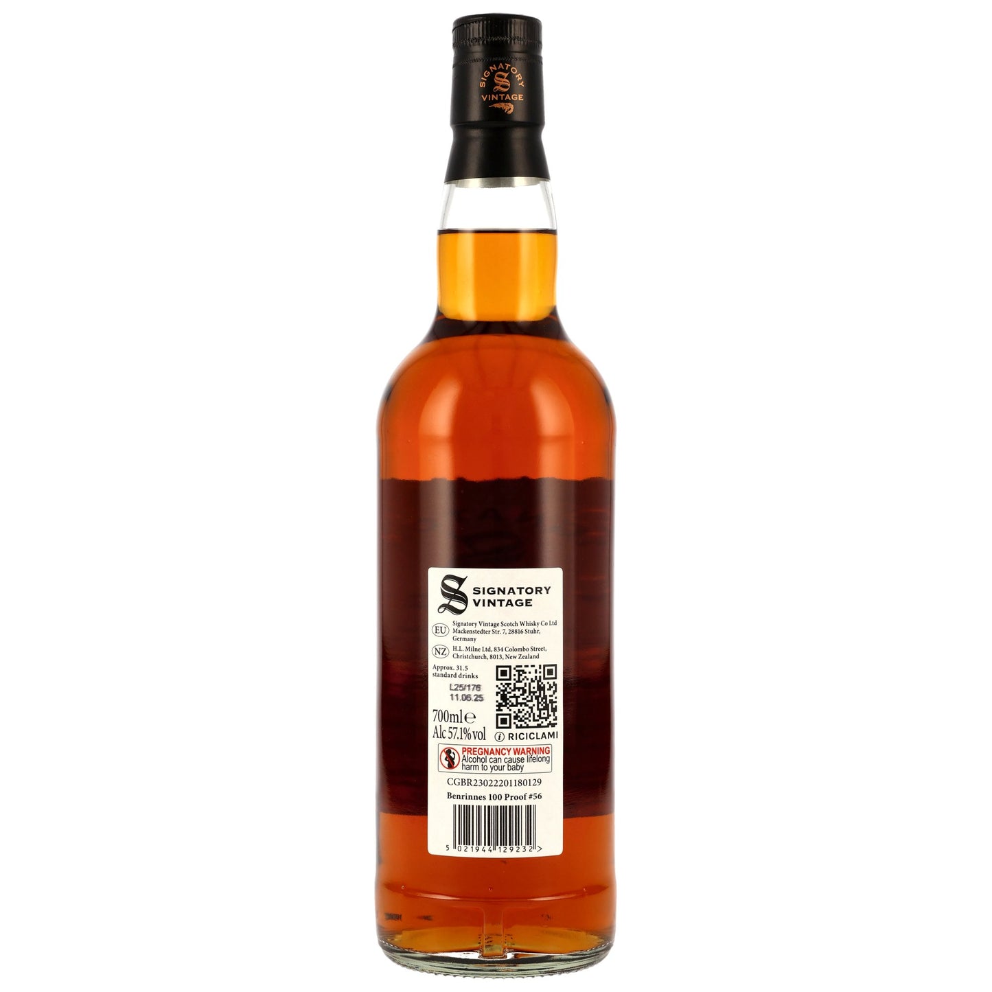 Benrinnes 13 years 2012/2025 Oloroso Sherry Butts SV 100 Proof Edition #56 57.1% 0.7l