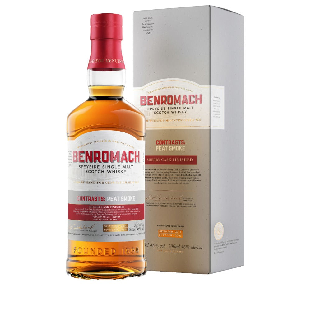 Benromach Contrasts Peat Smoke Sherry Cask Matured