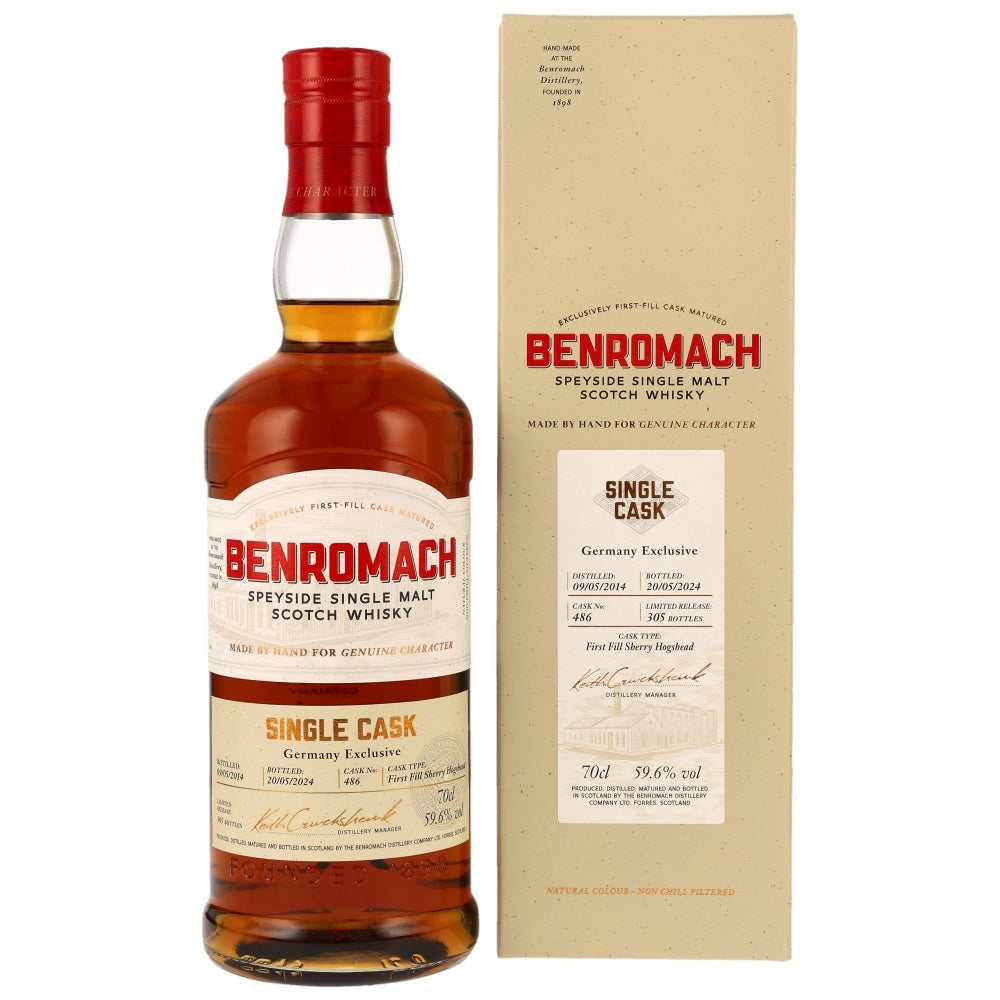 Benromach 2014/2024 Sherry Hogshead #486 Germany Exclusive