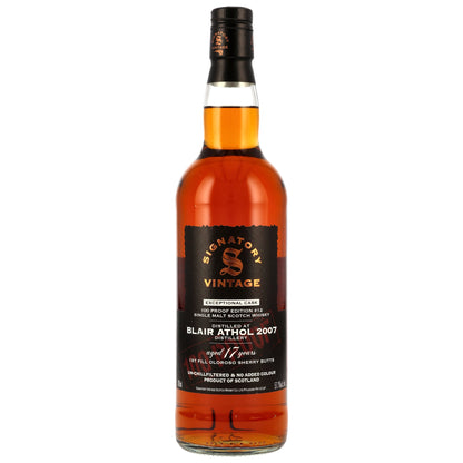 Blair Athol 17 Years 2007/2025 SV 1st Fill Oloroso Sherry 100 Proof Edition #12 57.1% 0.7l