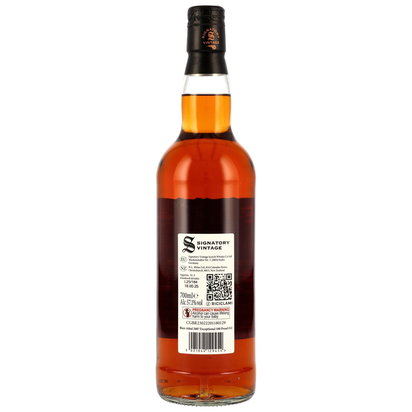 Blair Athol 17 Years 2007/2025 SV 1st Fill Oloroso Sherry 100 Proof Edition #12 57.1% 0.7l