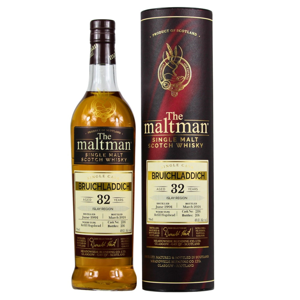 Bruichladdich 32 Jahre 1991/2024 The Maltman Single Cask