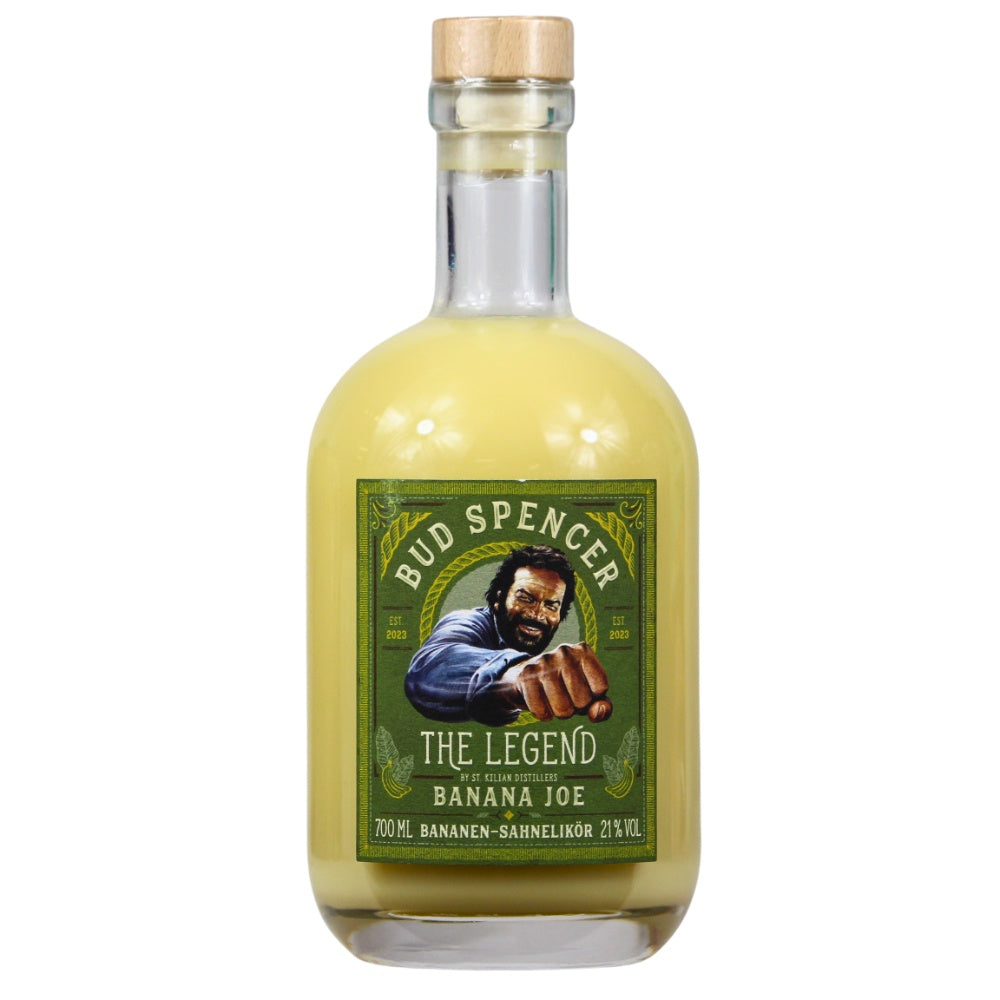 St.Kilian Bud Spencer Likör The Legend Banana Joe Set mit Sammlerglas 21% 0,7l