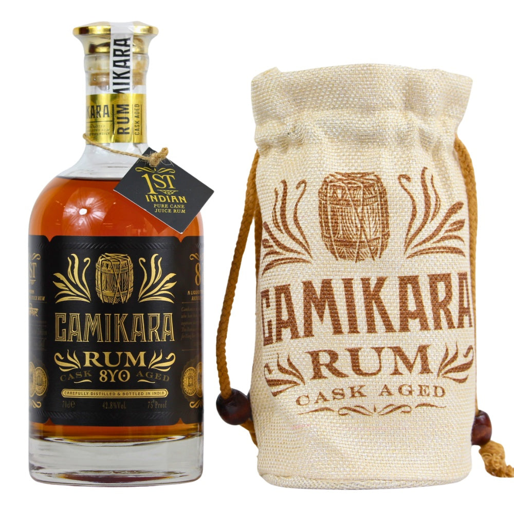 Cane Rujm Camikara 8 years Indian Pure Cane Juice Rum |Deliawhisky.de ...