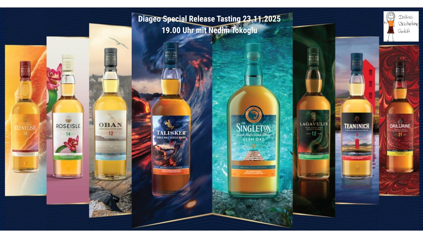 Diageo Special Releases 2025 Tasting with Nedim Tokoglu - 8 drams, 21 November at 7 pm