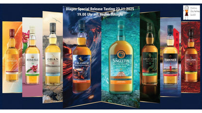 Diageo Special Releases 2025 Tasting with Nedim Tokoglu - 8 drams, 21 November at 7 pm