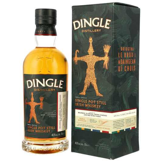 Dingle Single Pot Still Fûts de Bourbon, Oloroso, Xérès PX et Vin Rouge 46,5 % 0,7 l