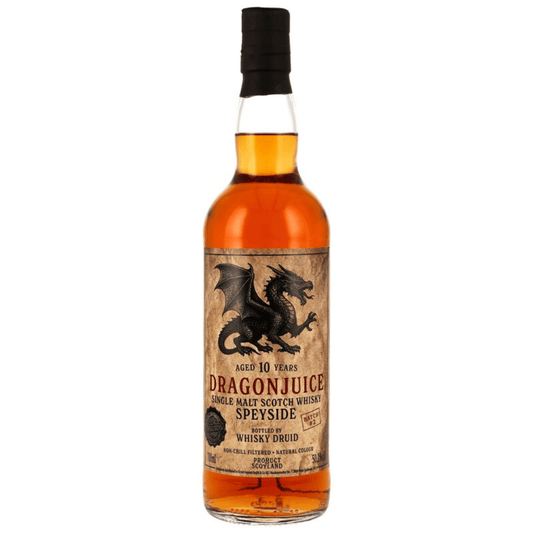 Dragonjuice Speyside 10 Jahre Batch #2 Whisky Druid 50,2% 0,7l FRONT