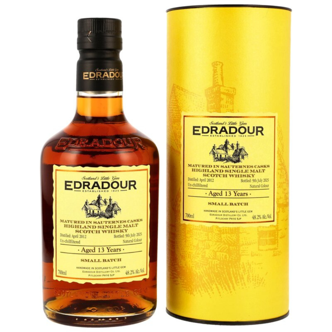 Edradour 2012/2025 13 Jahre 1st Fill Sauternes Hogsheads #168, 169, 171, 172, 173, 174 Small Batch 48,2%% 0,7l FRONT