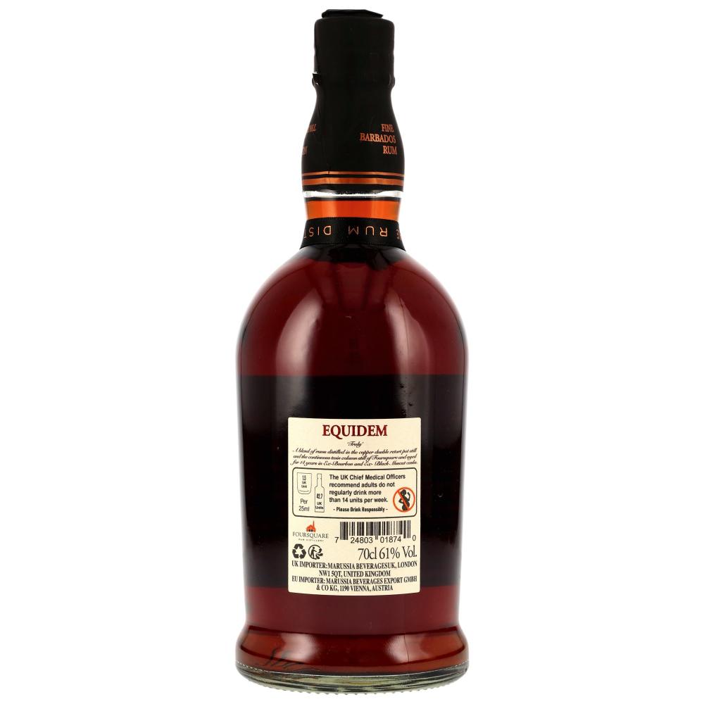 Foursquare Equidem Rhum Single Blended 14 ans d'âge 61% 0,7 l