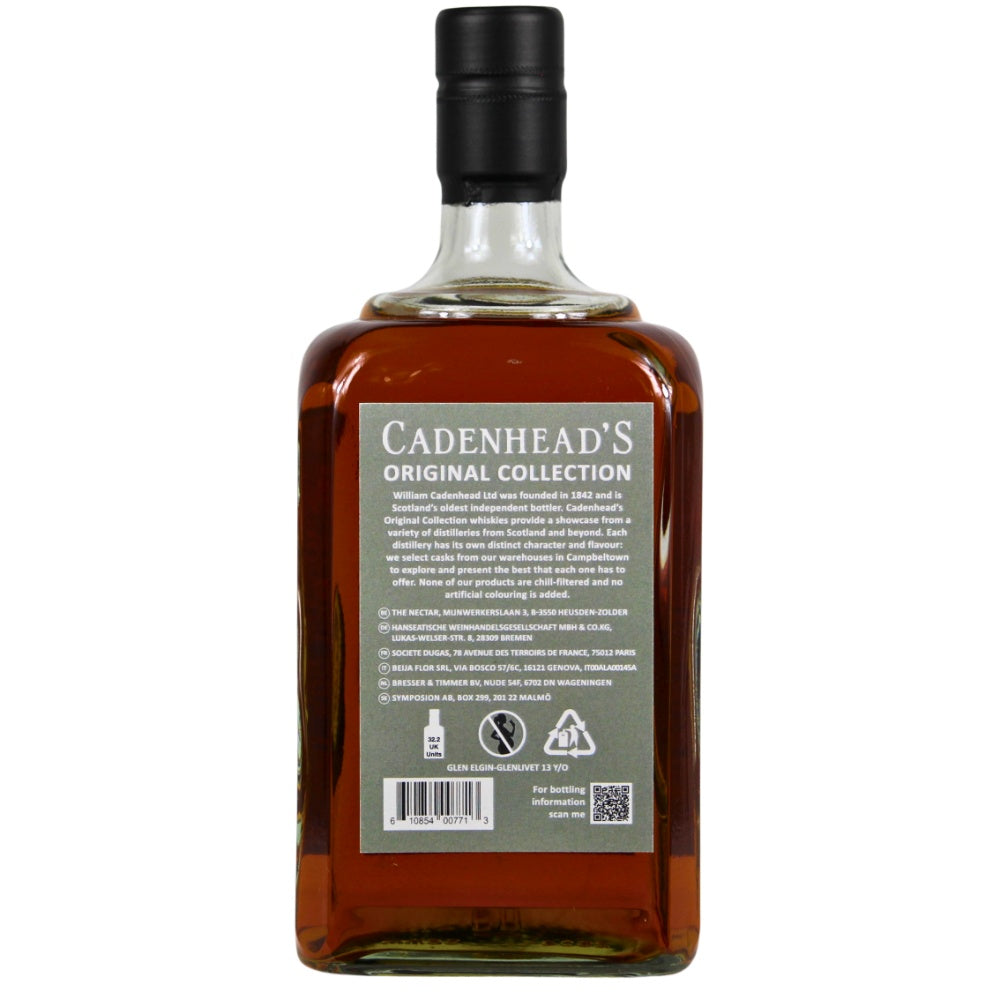 Glen Elgin 13 ans Cadenhead Collection Août 2024 46% 0,7l