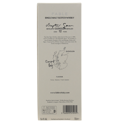Glen Elgin 12 Year Old 2009/2022 Fable Whisky Chapter 7 Piper Cask #801793 56.4% 0.7l