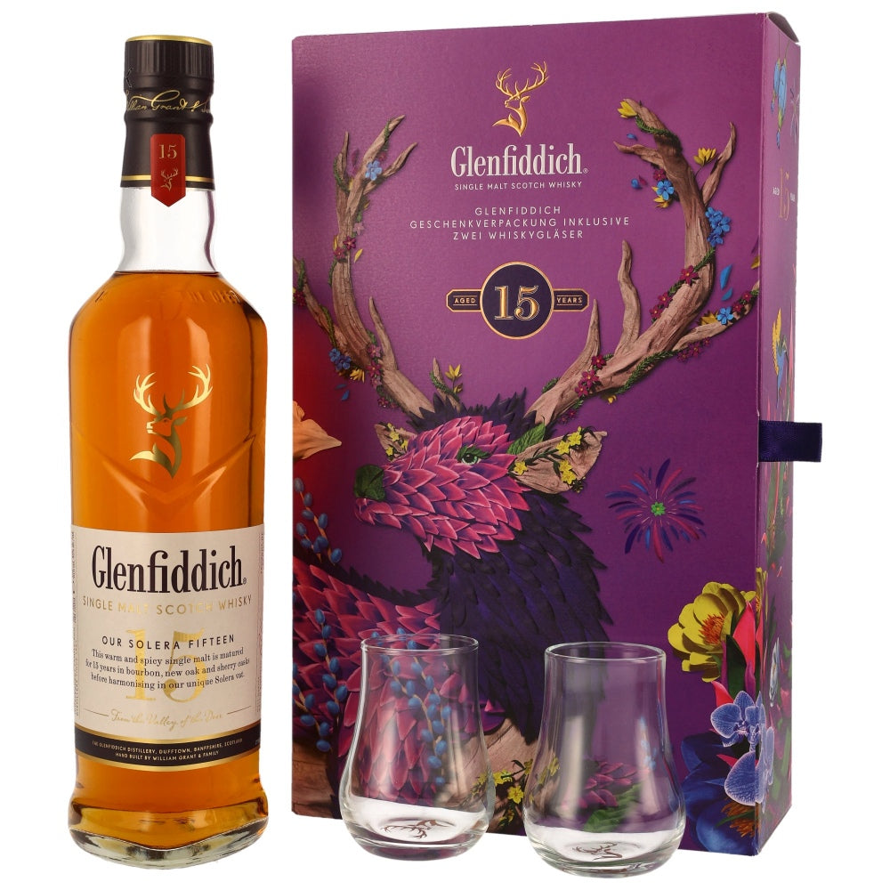 Glenfiddich 15 Jahre Geschenkverpackung 