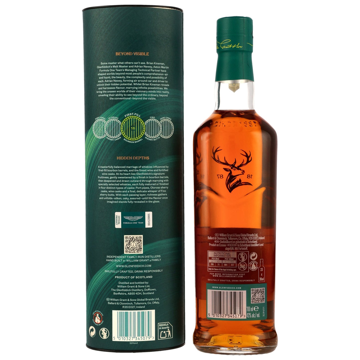 Glenfiddich 16 Jahre F1 Team ed. 2 Back
