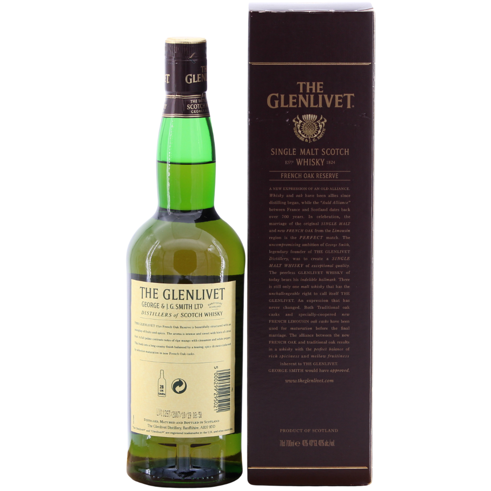 Glenlivet 15 Jahre French Oak Reserve (Abfüllung 2007) 40% 0,7l