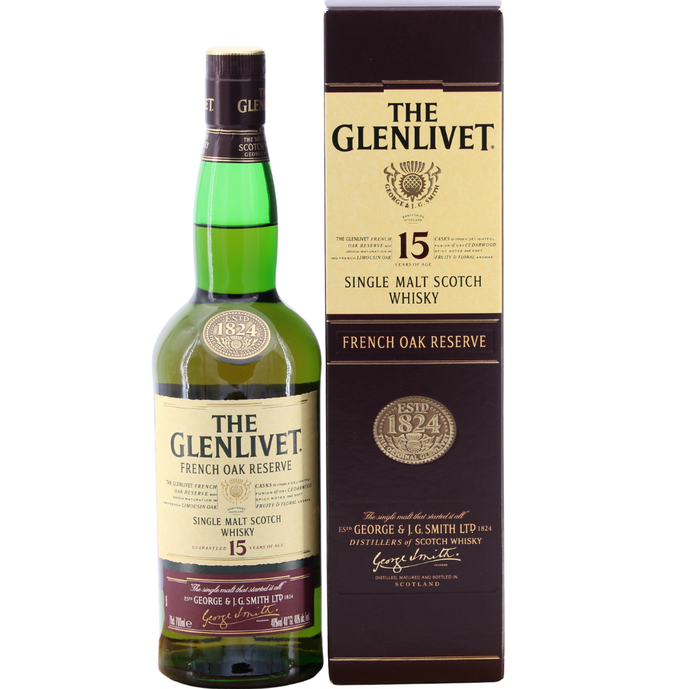 Glenlivet 15 Jahre French Oak Reserve (Abfüllung 2007) 40% 0,7l