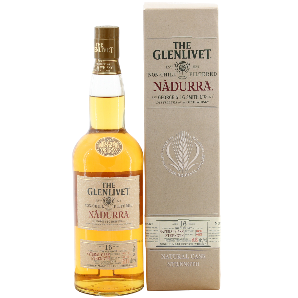 Glenlivet Nadurra 16 Jahre Bottled 04/10 Batch 0410J 54,4% 0,7l