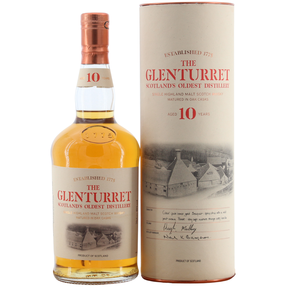 Glenturret 10 Jahre (Bottled ca. 2008) 40% 0,7l