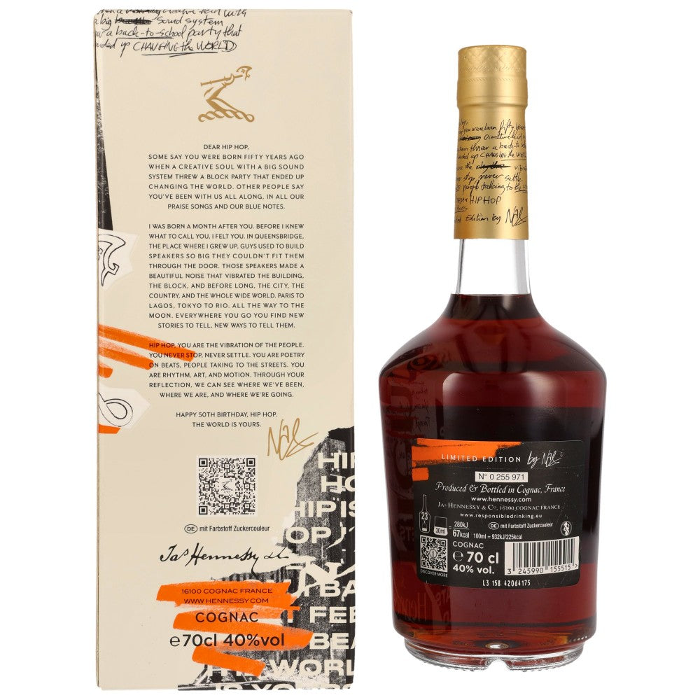 Hennessy Cognac 50 ans de HipHop 40% 0,7l