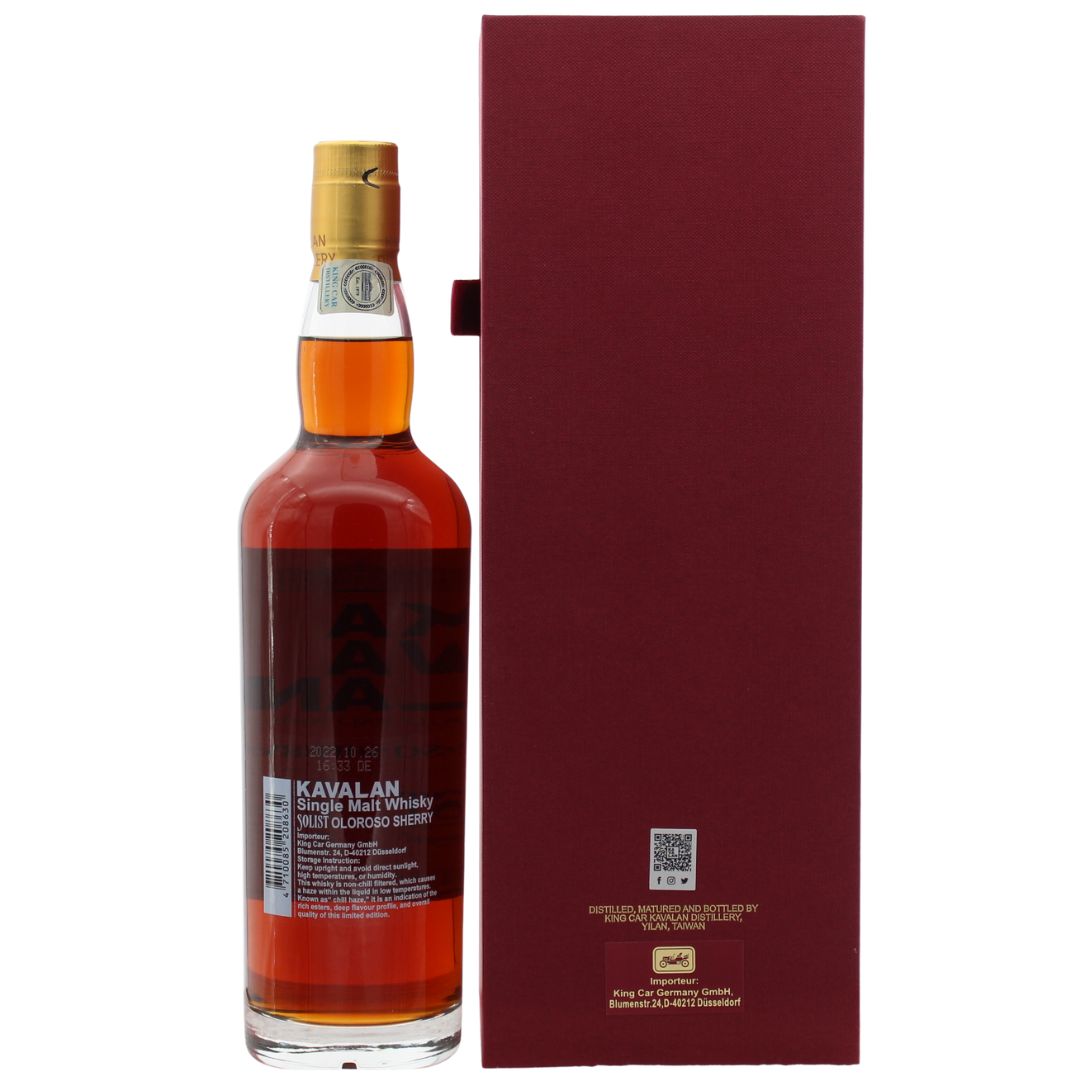 Kavalan 8 ans 2014/2022 Solist Oloroso Sherry Single Cask Strength 59,4 % 0,7 l