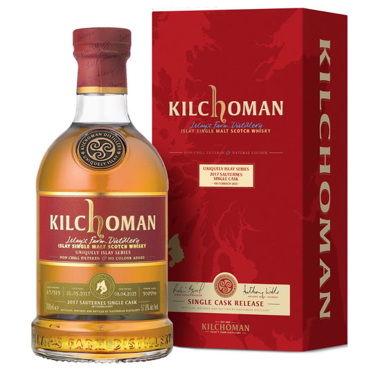Kilchoman Sauternes Cask 2017 Uniquely Islay Series AN T-EARRACH 2025 57,8% 0,7l