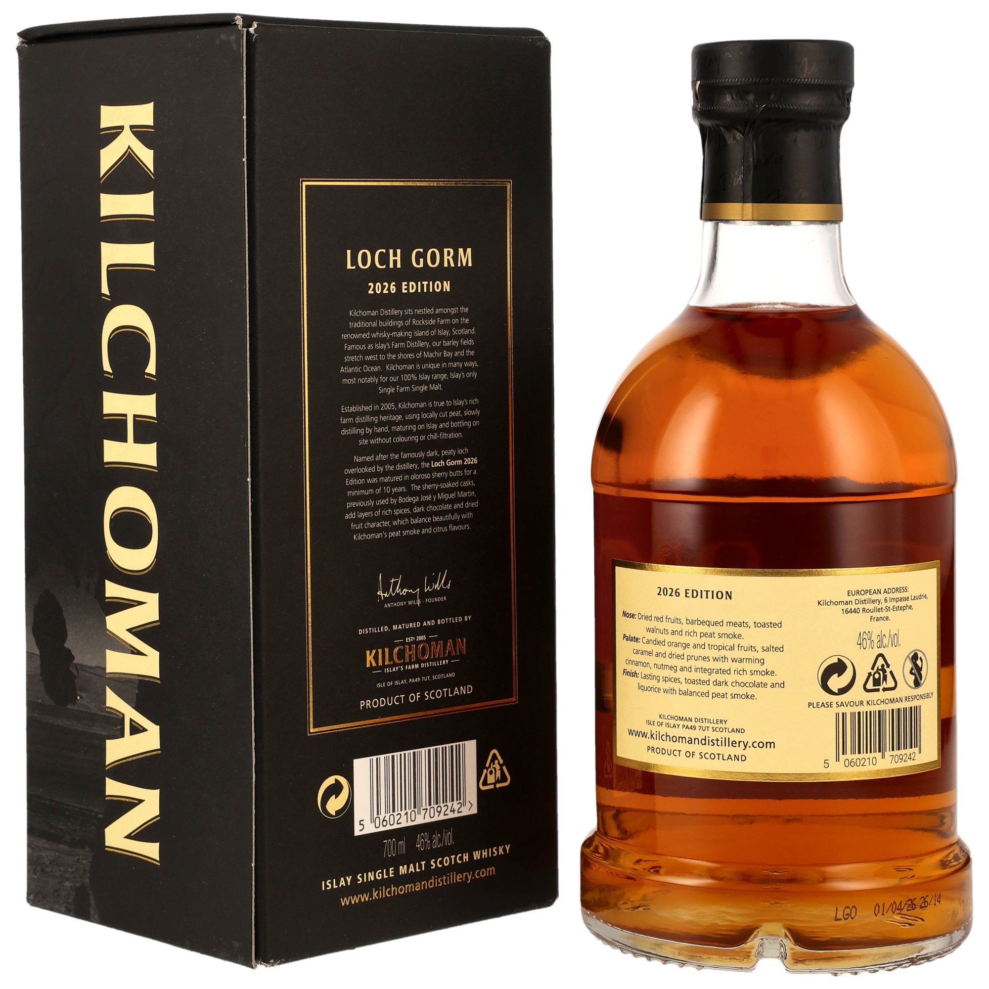 Kilchoman Loch Gorm 10 Year Old Limited Edition 2026 46% 0.7L
