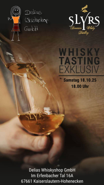 Slyrs - Whisky Tasting 7x2cl Saturday, 18.10.25 with Kilian Jonscher