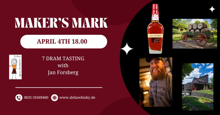 Maker's Mark - Bourbon Tasting 7x2cl Freitag, 4. April mit Jan Forsberg