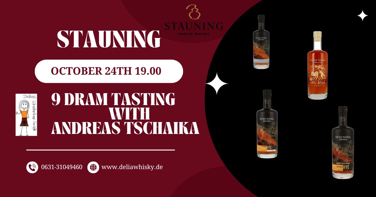 Stauning Whisky Tasting mit Adreas Tschaika 9x2cl 24. Oktober 2025 19.00 Uhr – Veranstaltungsankündigung