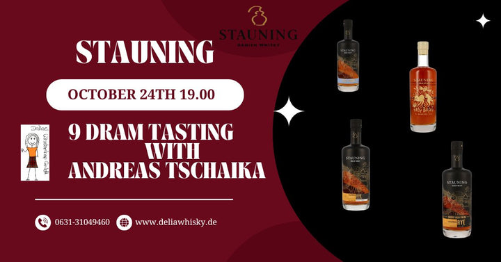 Stauning Whisky Tasting mit Adreas Tschaika 9x2cl 24. Oktober 2025 19.00 Uhr – Veranstaltungsankündigung