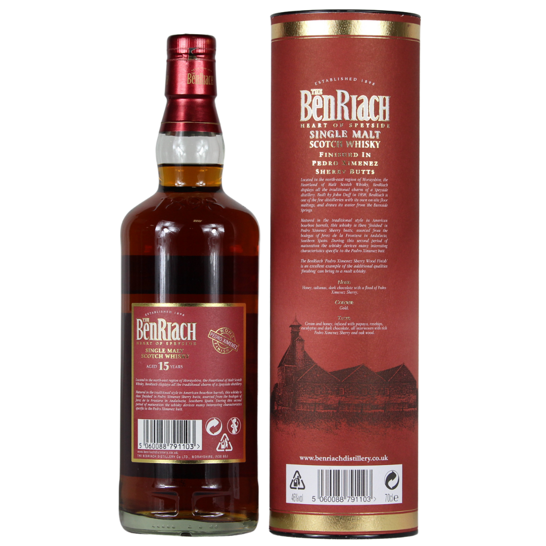 Benriach 15 Jahre Pedro Ximenez Sherry Cask Finish 46% 0,7l