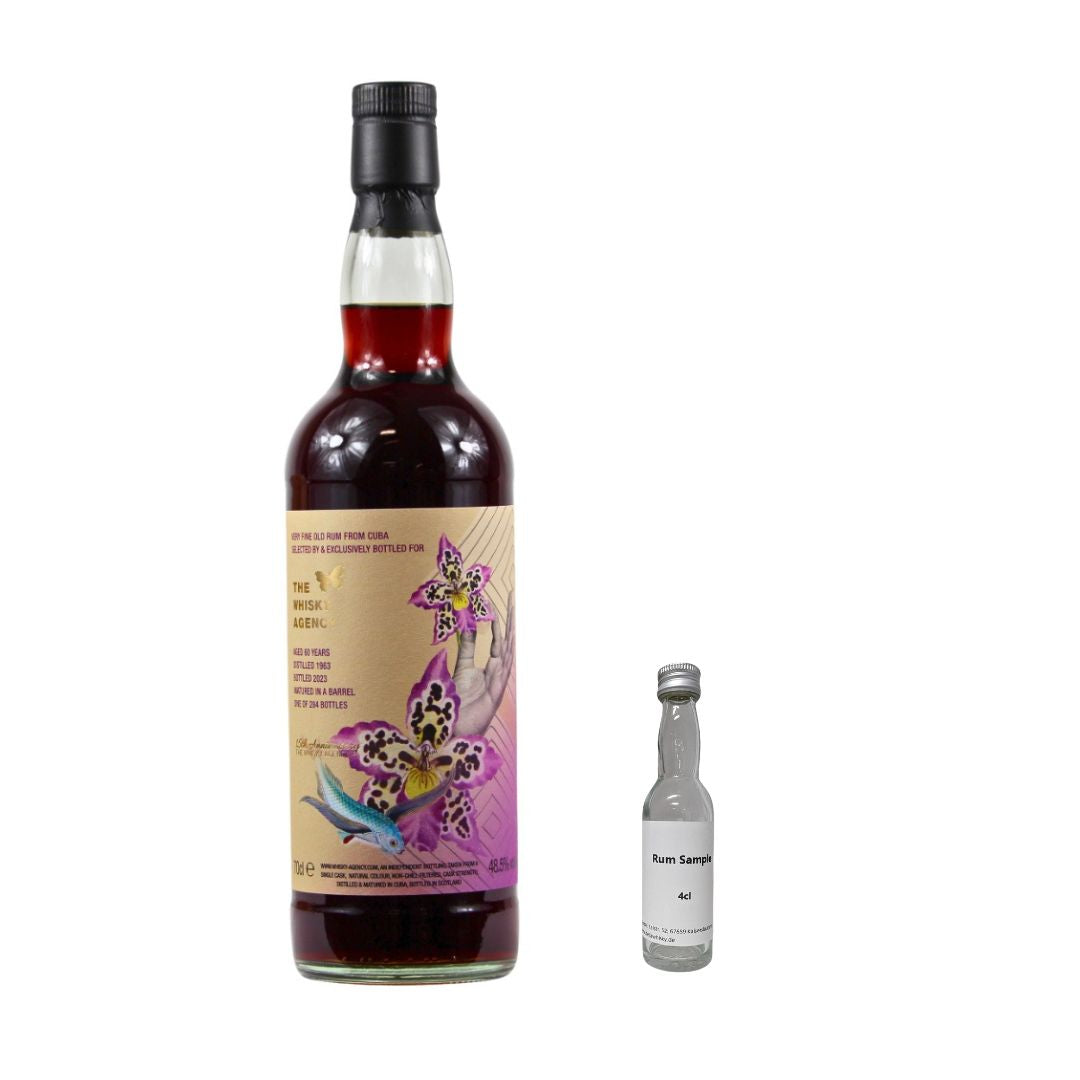 C. Rhum 60 Ans 1963/2023 The Whisky Agency 48,5% ÉCHANTILLON