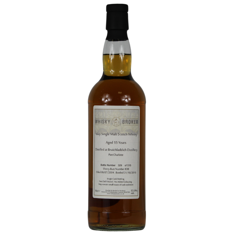 Bruichladdich (Port Charlotte) 15 Jahre 2004/2019 Whisky Broker 53,9% 0,7l