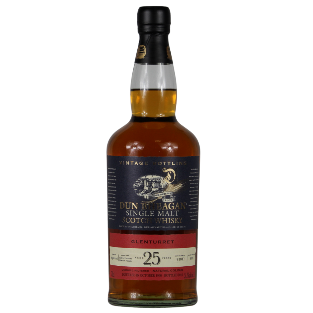 Glenturret 25 Jahre 1990/2016 Cask #91811 51,1% 0,7l
